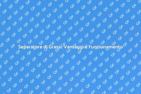 Separatore di Grassi: Guida Completa