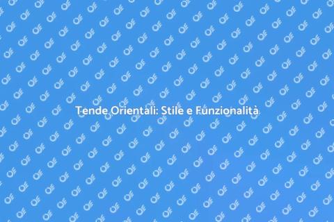 Tenda Orientale per Interni Unica