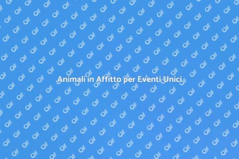 Affitto Animali per Occasioni Speciali