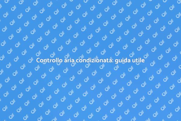 Verifica dell'aria condizionata in estate