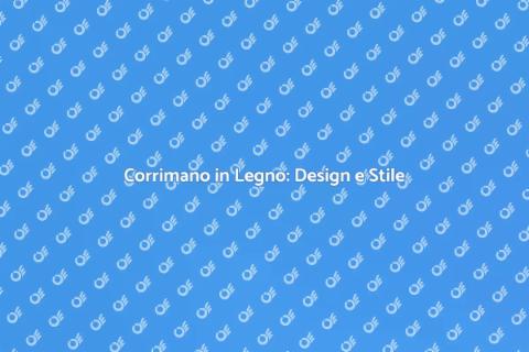 Corrimano in Legno con Intarsi