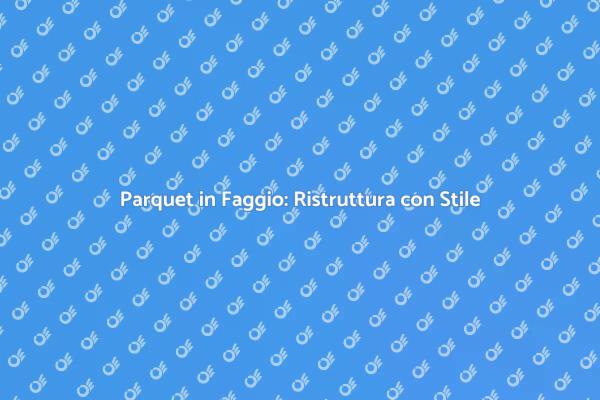 Installazione di Parquet Prefinito