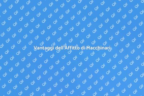 Affitto Macchinari per Imprese di Pulizia