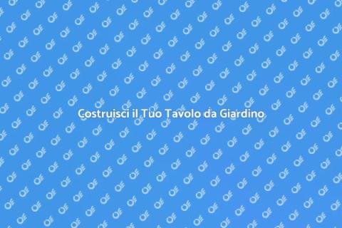 Tavolo da Giardino in Legno Fai da Te