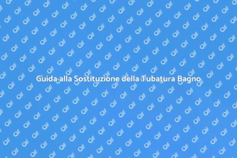 Sostituzione Tubatura Principale Bagno