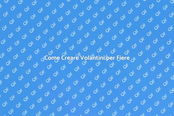 Progettazione Volantini per Fiere Locali