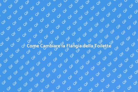 Sostituire Flangia Toilette: Guida Facile