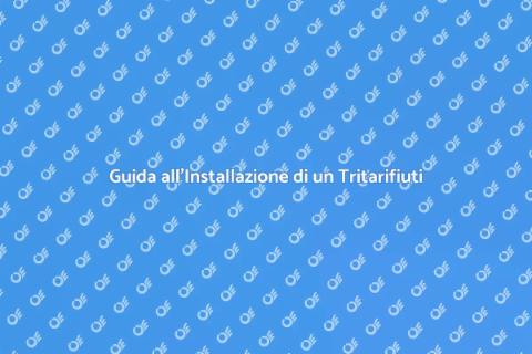 Installare un Tritarifiuti in Cucina