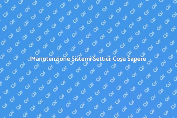 Guida alla Bonifica dei Sistemi Settici