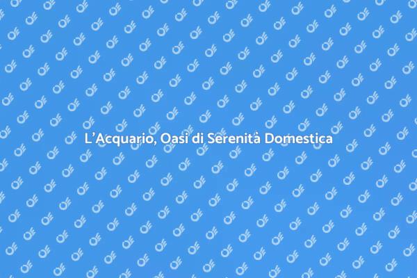 Scopri il Potere Rilassante dell'Acquario