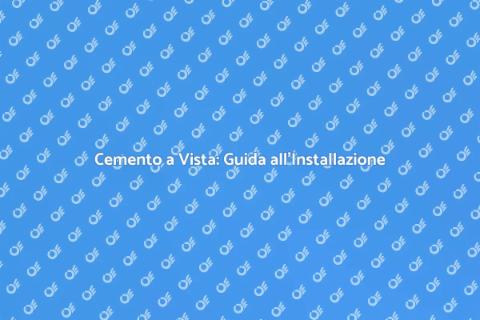 Installare Cemento a Vista: Trend Design