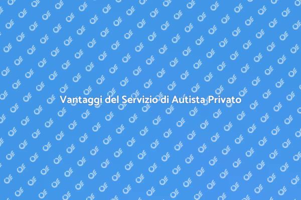 Vantaggi dell'Autista Privato Completo