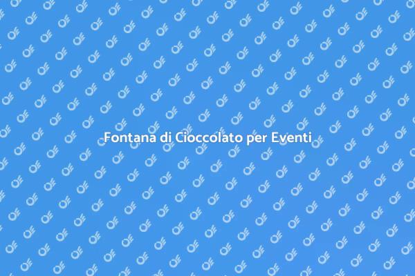 Rendi Unico il Tuo Evento con Cioccolato