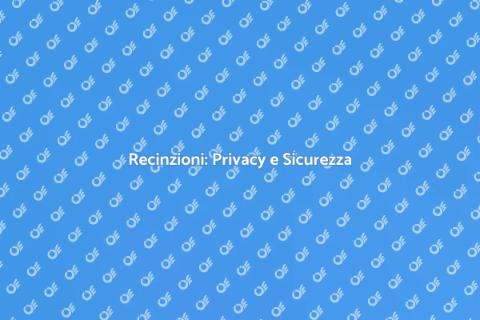 Recinzioni per Protezione Visiva