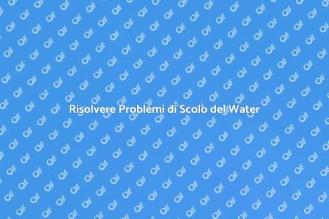 Chiamare un Idraulico per lo Scolo