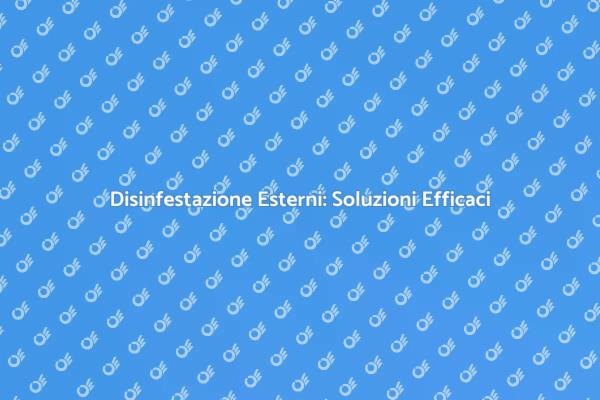 Liberati dai Parassiti Esterni Oggi!