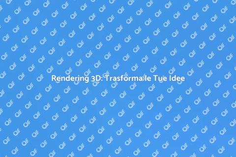 Rendering Tridimensionale per Progetti