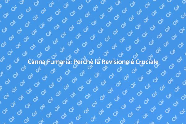 Canna Fumaria: Sicurezza e Manutenzione