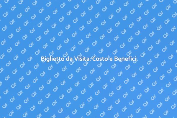 Investire nel Biglietto da Visita