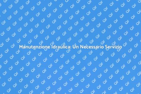 Servizio Idraulico: Essenziale per Casa