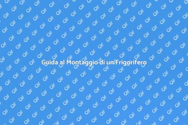 Installazione Frigorifero Combinato Facile