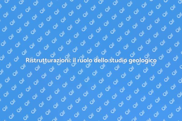Progettazione sicura con studio geologico