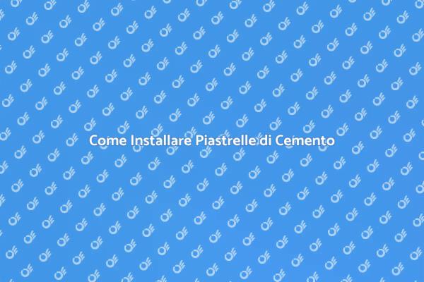 Eleganza con Piastrelle di Cemento