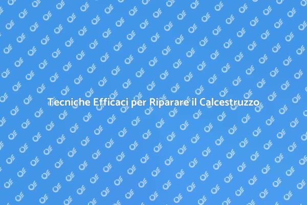Guida alla Riparazione del Calcestruzzo