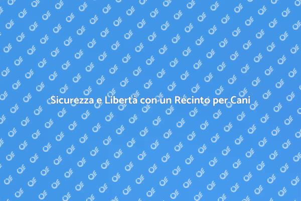 Recinto Temporaneo: Sicurezza per Cani