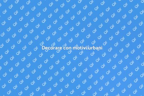Ornamenti murali in stile urbano