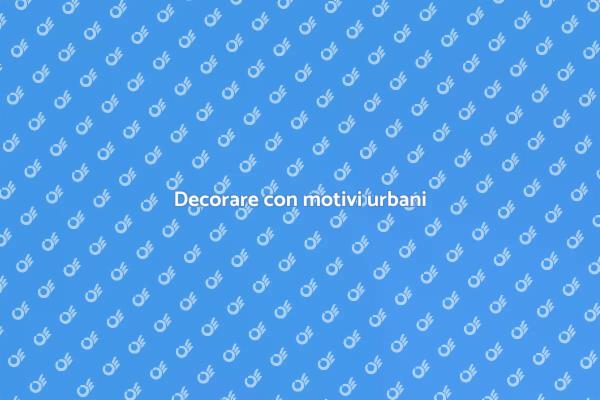 Trasforma la tua casa con motivi urbani
