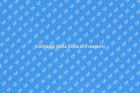 Ditta di Trasporti: Scegli il Meglio