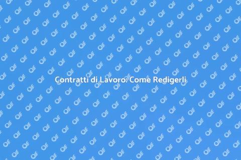 Redazione Contratti Lavoro e Collaborazione