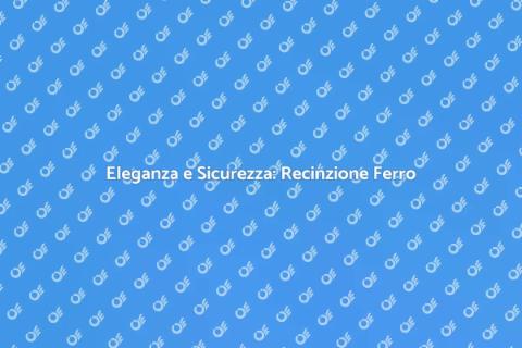 Recinzione in Ferro per Terrazzo