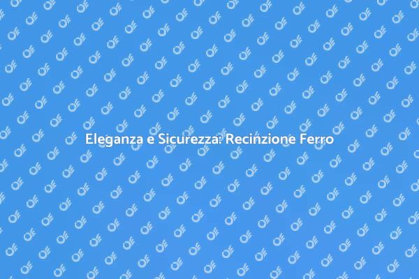 Trasforma il Tuo Terrazzo con Ferro
