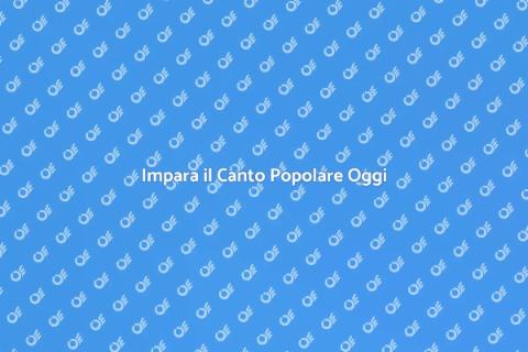 Canto Popolare: Corso per Tutti