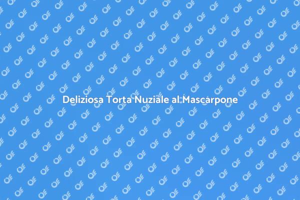 Torta Nuziale: Glassa al Mascarpone