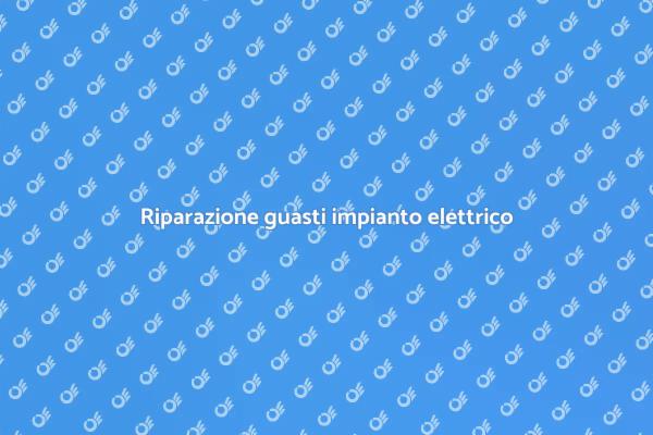 Intervento urgente per guasto elettrico