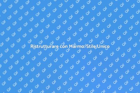Bagno in Marmo: Eleganza e Funzione