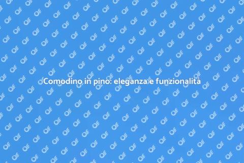Comodino su misura in pino elegante