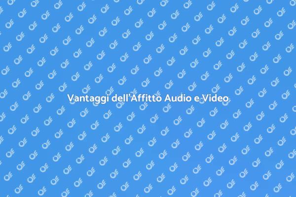 Affitto Attrezzatura per Eventi Speciali