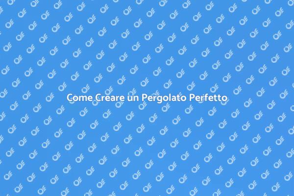Realizza un Pergolato Attaccato alla Tua Casa