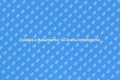 Caldaia a Basamento: Comfort e Efficienza