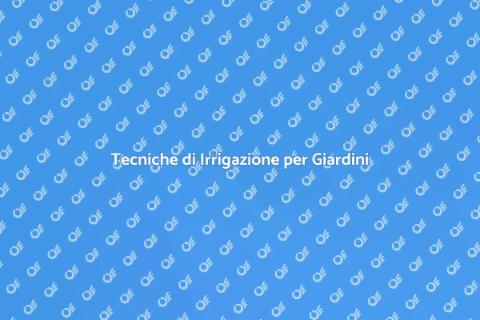 Irrigazione per Aree Verdi Essenziale