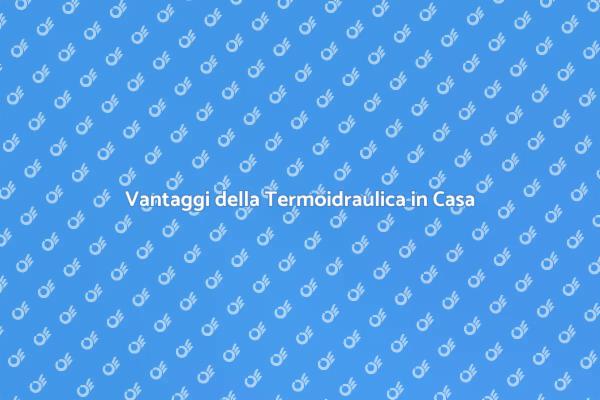 Termoidraulica: Comfort e Risparmio