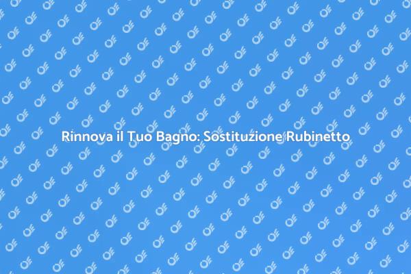 Cambia il Rubinetto della Doccia Facile!