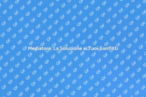 Assumere un Mediatore per Risolvere