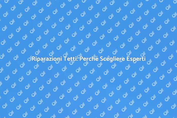 La Guida Essenziale alla Riparazione Tetti