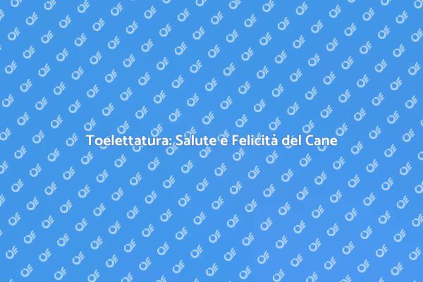 Toelettatura Canina: Salute e Stile