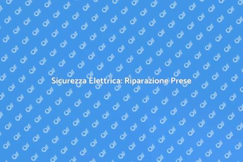 Riparazione Interruttori e Prese A Muro